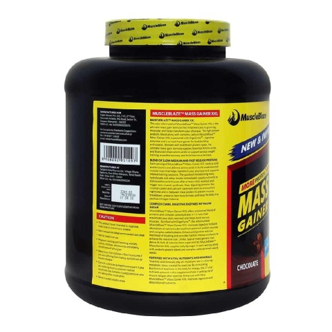 MuscleBlaze Mass Gainer XXL with Complex Carbs and Proteins in 3:1 ratio, 6.6 lb (Chocolate) MuscleBlaze Mass Gainer XXL with Complex Carbs and Proteins in 3:1 ratio, 6.6 lb (Chocolate)
