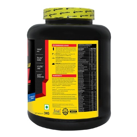 MuscleBlaze Mass Gainer XXL with Complex Carbs and Proteins in 3:1 ratio, 6.6 lb (Chocolate) MuscleBlaze Mass Gainer XXL with Complex Carbs and Proteins in 3:1 ratio, 6.6 lb (Chocolate)