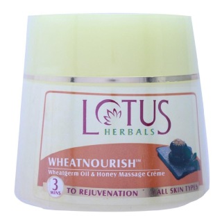 Lotus Herbals Massage Creme, 250 G Wheatnourish Wheatgerm Oil & Honey