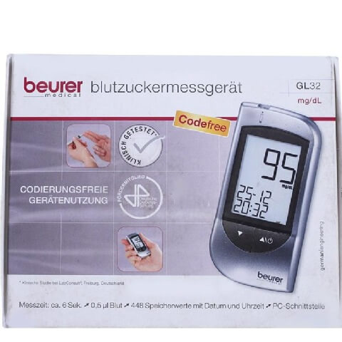 Beurer Standard Blood Glucose Monitor(GL32)