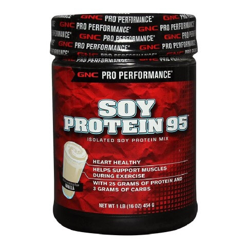 GNC Pro Performance Soy Protein 95,  1 lb  Vanilla 