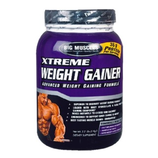 Big Muscles Xtreme Weight Gainer, 2.2 lb Chocolate