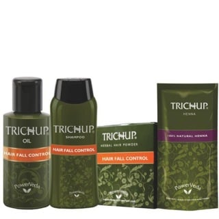 Trichup Hair Fall Control Kit, Oil,Powder & Shampoo 400 Ml