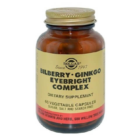 Solgar Bilberry-Ginkgo Eyebright Complex, 60 veggie capsule(s) Solgar Bilberry-Ginkgo Eyebright Complex, 60 veggie capsule(s)