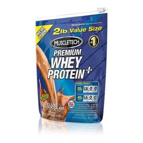 MuscleTech 100% Premium  Whey Protein Plus,  2 lb  Chocolate 