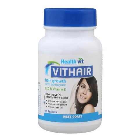 Healthvit Vithair Hair Growth, Unflavoured 60 tablet(s) Healthvit Vithair Hair Growth, Unflavoured 60 tablet(s)