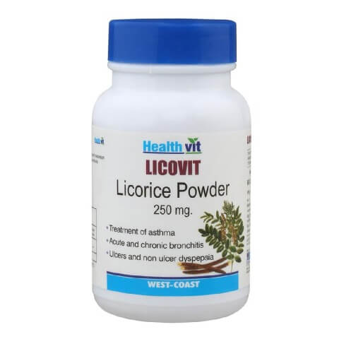 Healthvit Licovit Licorice powder (250mg),  60 capsules 