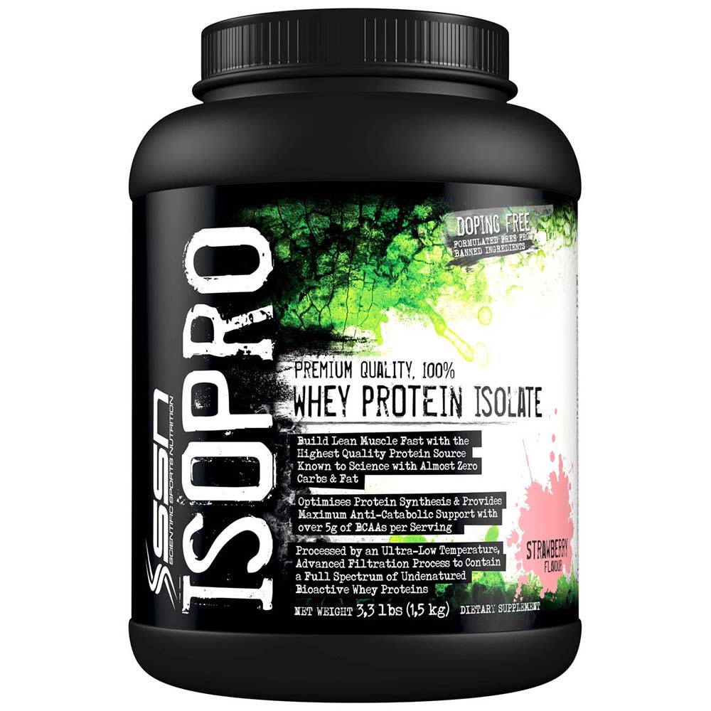 SSN Iso Pro 100% Whey Protein Isolate,  3.3 lb  Strawberry 