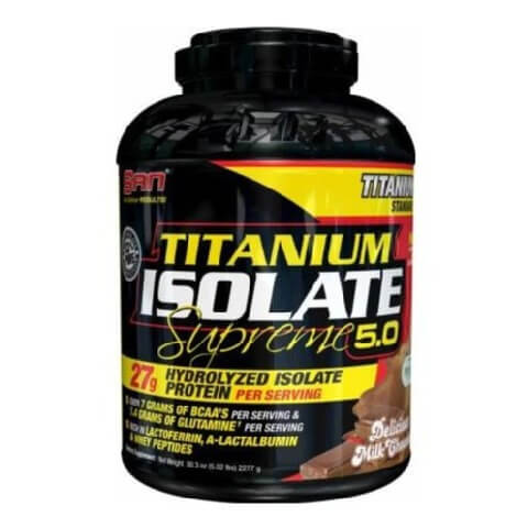 SAN Titanium Isolate Supreme, 5 lb Delicious Milk Chocolate SAN Titanium Isolate Supreme, 5 lb Delicious Milk Chocolate