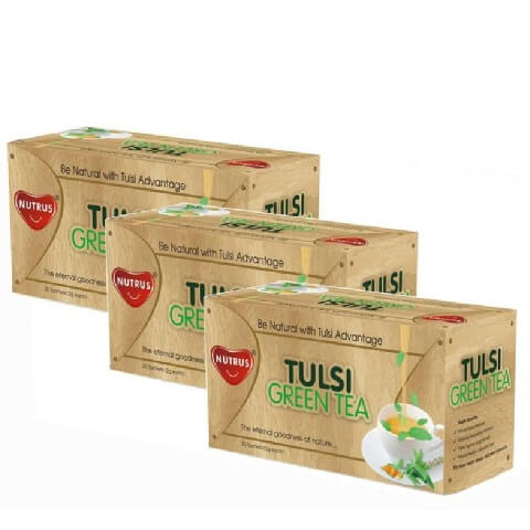 Nutrus Tulsi Tea (Pack of 3), Tulsi 20 sachets/pack Nutrus Tulsi Tea (Pack of 3), Tulsi 20 sachets/pack