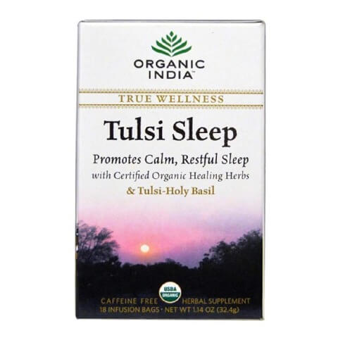 Organic India Tulsi Sleep Tea, Unflavoured 18 Piece(s)/Pack Organic India Tulsi Sleep Tea, Unflavoured 18 Piece(s)/Pack