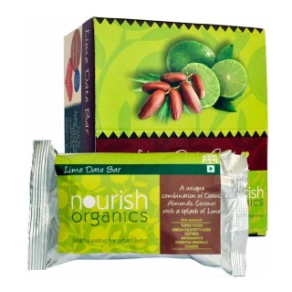 Nourish Organics Lime Date Bar, 6 Piece(s)/Pack Lime Date