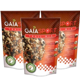 GAIA Sport Trail Mix (Pack of 3), 100 g Unflavoured