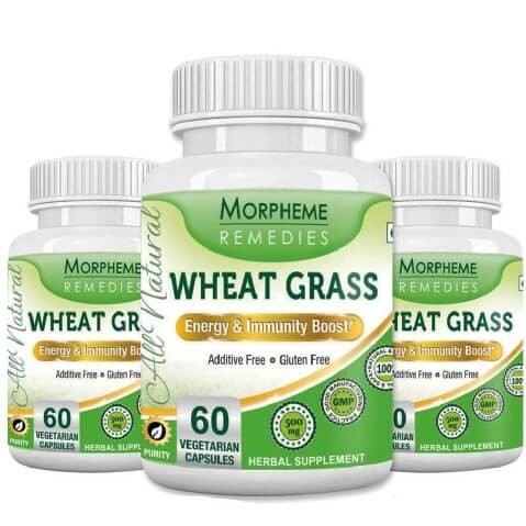 Morpheme Remedies Wheat Grass (500 mg) (Pack of 3), 60 veggie capsule(s) Morpheme Remedies Wheat Grass (500 mg) (Pack of 3), 60 veggie capsule(s)