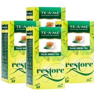 TE-A-ME Tulsi Green Tea (Pack of 4), 25 Piece(s)/Pack Tulsi