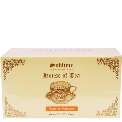 Sublime House of Tea Green Tea, 25 Piece(s)/Pack Jasmine Mandarin Sublime House of Tea Green Tea, 25 Piece(s)/Pack Jasmine Mandarin