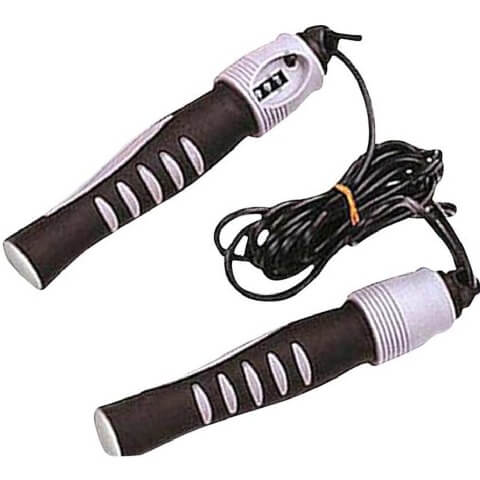 KOBO Jump Rope With Counter (JR-2),  Black & White  Free Size 