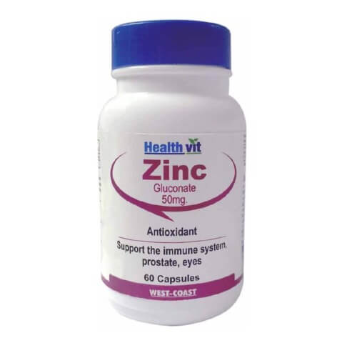 Healthvit Zinc Sulphate 50mg, 60 tablet(s) Healthvit Zinc Sulphate 50mg, 60 tablet(s)