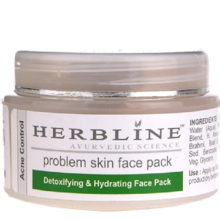 Herbline Problem Skin Face Pack, 50 g Detoxigying & Hydrating