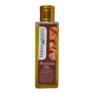 Herbal Roots Almond Oil, 100 Ml Hair And Skin Nourishment