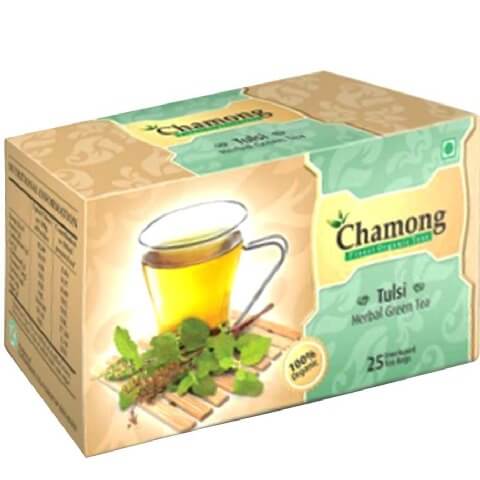 Chamong Herbal Green Tea,  25 Piece(s)/Pack  Tulsi 