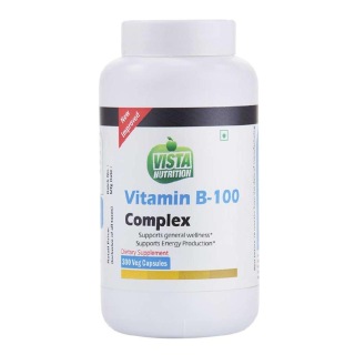 Vista Nutrition Vitamin B-100 Complex, Unflavoured 300 capsules