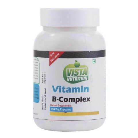Vista Nutrition Vitamin B-Complex,  180 capsules  Unflavoured 