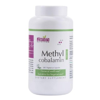 Zenith Nutrition Methylcobalamin, Unflavoured 200 veggie capsule(s)