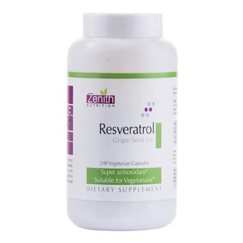 Zenith Nutrition Resveratrol Grape Seed Ext, 240 capsules Zenith Nutrition Resveratrol Grape Seed Ext, 240 capsules