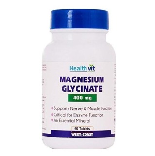 Healthvit Magnesium Glycinate (400 mg), Unflavoured 60 tablet(s)