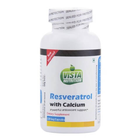 Vista Nutrition Resveratrol & Calcium, 120 capsules Vista Nutrition Resveratrol & Calcium, 120 capsules