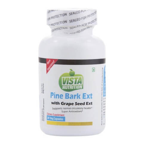 Vista Nutrition Pine Bark Ext with Grape Seed Ext, 30 capsules Vista Nutrition Pine Bark Ext with Grape Seed Ext, 30 capsules