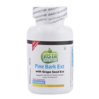 Vista Nutrition Pine Bark Ext with Grape Seed Ext, 30 capsules