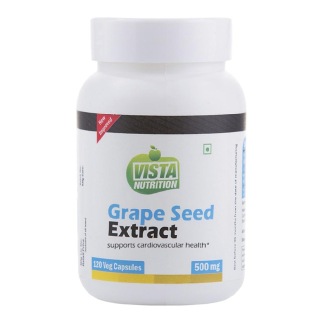 Vista Nutrition Grape Seed Extract (500mg), 120 capsules