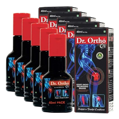 Dr.Ortho Ayurvedic Medicinal Oil, 40 ml - Pack of 5 Dr.Ortho Ayurvedic Medicinal Oil, 40 ml - Pack of 5
