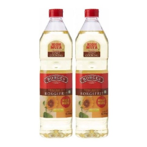 Borges Borgefrit Hi Oleic Oil, 1 L - Pack of 2 Borges Borgefrit Hi Oleic Oil, 1 L - Pack of 2