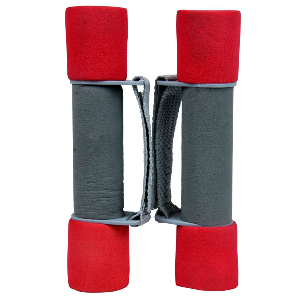 B Fit USA Foam Dumbbells (AB6030-1),  Red & Grey (Pair)  1 kg 