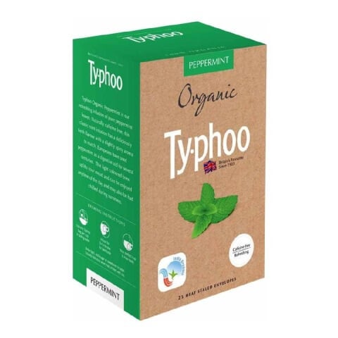 Typhoo Organic Tea, Peppermint 25 Piece(s)/Pack Typhoo Organic Tea, Peppermint 25 Piece(s)/Pack