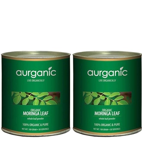 Aurganic Moringa Leaf, 100 g - Pack of 2 Aurganic Moringa Leaf, 100 g - Pack of 2