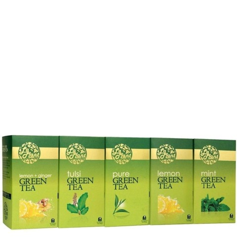 Laplant Green Tea Pack, 125 Piece(s)/Pack Combo (Pure, Lemon, Tulsi, Mint & Lemon-Ginger) Laplant Green Tea Pack, 125 Piece(s)/Pack Combo (Pure, Lemon, Tulsi, Mint & Lemon-Ginger)