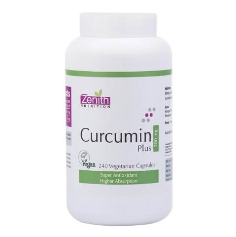 Zenith Nutrition Curcumin Plus (500 mg), 240 capsules
