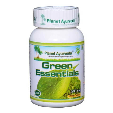 Planet Ayurveda Green Essentials (500 mg), 60 veggie capsule(s) Planet Ayurveda Green Essentials (500 mg), 60 veggie capsule(s)