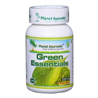 Planet Ayurveda Green Essentials (500 mg), 60 veggie capsule(s)