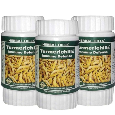 Herbal Hills Turmeric Hills, 60 capsules - Pack of 3 Herbal Hills Turmeric Hills, 60 capsules - Pack of 3