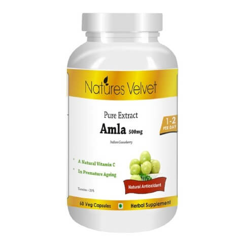 Natures Velvet Amla Pure Extract (500 mg), 60 veggie capsule(s) Natures Velvet Amla Pure Extract (500 mg), 60 veggie capsule(s)