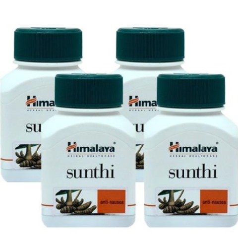 Himalaya Sunthi (Ginger) Capsules, 60 capsules - Pack of 4
