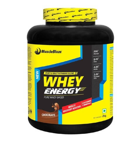 MuscleBlaze Whey Energy, 4.4 lb Chocolate MuscleBlaze Whey Energy, 4.4 lb Chocolate