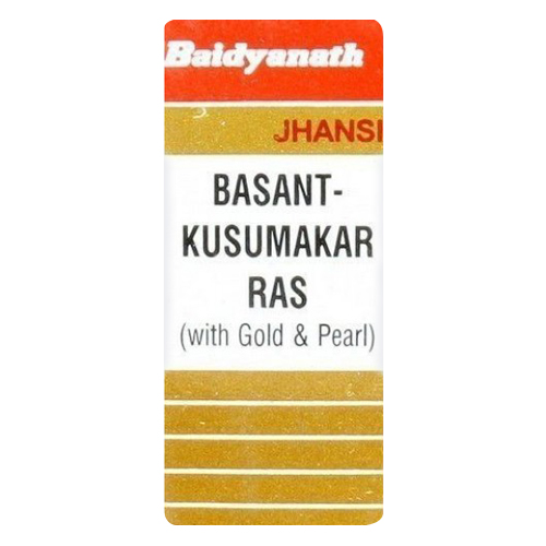 Baidyanath Basant Kusumakar Ras with Gold & Pearl,  25 tablet(s) 