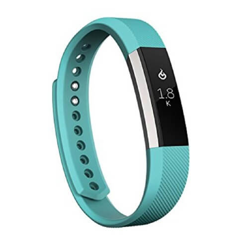 Fitbit Alta Fitness Tracker,  Silver/Teal 