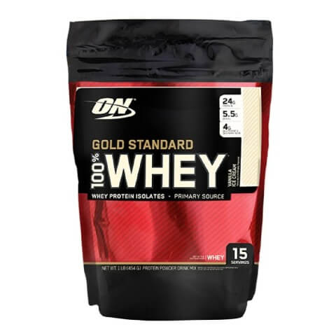 ON (Optimum Nutrition) Gold Standard 100% Whey Protein, 1 lb Vanilla Ice Cream ON (Optimum Nutrition) Gold Standard 100% Whey Protein, 1 lb Vanilla Ice Cream